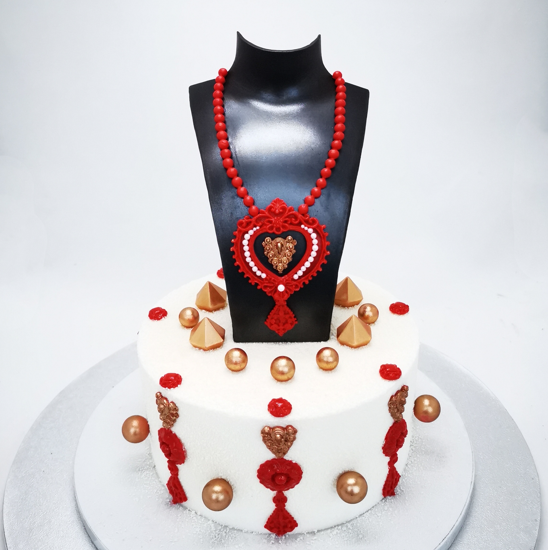 Collier gâteau café en fimo, pendentif gâteau, bijoux gourmands - Un grand  marché